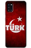 Galaxy A31 Kılıf HD Desen Baskılı Arka Kapak - Ayyıldız Türk 