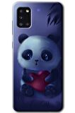 Galaxy A31 Kılıf HD Desen Baskılı Arka Kapak - Bebek Panda 