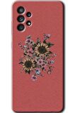 Galaxy A32 4G Kılıf HD Desen Baskılı Arka Kapak - Retro Çiçek 