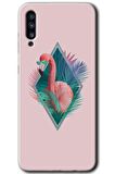 Galaxy A50 Kılıf HD Desen Baskılı Arka Kapak - Flamingo 