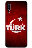 Galaxy A50 Kılıf HD Desen Baskılı Arka Kapak - Ayyıldız Türk 