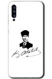 Galaxy A50 Kılıf HD Desen Baskılı Arka Kapak - Kemal Atatürk İmza 
