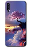 Galaxy A50s Kılıf HD Desen Baskılı Arka Kapak - Wash Red Wall 