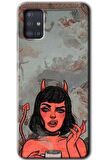Galaxy A51 Kılıf HD Desen Baskılı Arka Kapak - Devil Girl 
