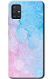 Galaxy A51 Kılıf HD Desen Baskılı Arka Kapak - Blue Art 