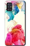 Galaxy A51 Kılıf HD Desen Baskılı Arka Kapak - Gökkuşağı Color 