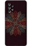 Galaxy A52 Kılıf HD Desen Baskılı Arka Kapak - Mandala Flower Wal 