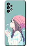 Galaxy A52s Kılıf HD Desen Baskılı Arka Kapak - Happy Girl 