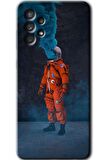 Galaxy A52s Kılıf HD Desen Baskılı Arka Kapak - Smoke Astronot 