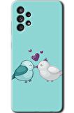 Galaxy A52s Kılıf HD Desen Baskılı Arka Kapak - Mutlu Kuşlar 