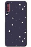 Galaxy A7 2018 Kılıf HD Desen Baskılı Arka Kapak - Gökyüzü Yıldız 