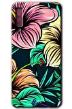 Galaxy A7 2018 Kılıf HD Desen Baskılı Arka Kapak - Çizim Çiçekler 