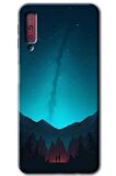 Galaxy A7 2018 Kılıf HD Desen Baskılı Arka Kapak - Night Fores Mount 