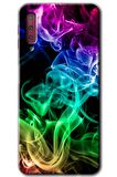 Galaxy A7 2018 Kılıf HD Desen Baskılı Arka Kapak - Smoke Colorful 