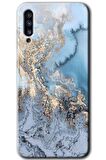 Galaxy A70 Kılıf HD Desen Baskılı Arka Kapak - Eski Mermer 