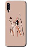 Galaxy A70s Kılıf HD Desen Baskılı Arka Kapak - Çizim Silüet 