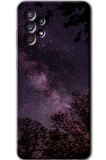 Galaxy A72 Kılıf HD Desen Baskılı Arka Kapak - Gece Galaksi 