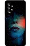 Galaxy A73 Kılıf HD Desen Baskılı Arka Kapak - Karanlık Kadın 