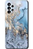 Galaxy A73 Kılıf HD Desen Baskılı Arka Kapak - Eski Mermer 