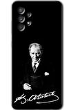 Galaxy A73 Kılıf HD Desen Baskılı Arka Kapak - Atatürk İmza 