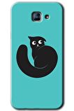Galaxy A8 2016 Kılıf HD Desen Baskılı Arka Kapak - Cat Vector 