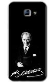 Galaxy A8 2016 Kılıf HD Desen Baskılı Arka Kapak - Atatürk İmza 