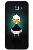 Galaxy A8 2016 Kılıf HD Desen Baskılı Arka Kapak - Angry Duck 