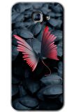 Galaxy A8 2016 Kılıf HD Desen Baskılı Arka Kapak - Dark Butterfly 