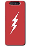 Galaxy A80 Kılıf HD Desen Baskılı Arka Kapak - Flash Logo 