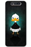 Galaxy A80 Kılıf HD Desen Baskılı Arka Kapak - Angry Duck 