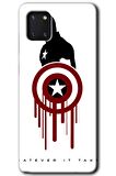 Galaxy A81 Kılıf HD Desen Baskılı Arka Kapak - Captain Amerika 