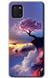Galaxy A81 Kılıf HD Desen Baskılı Arka Kapak - Wash Red Wall 