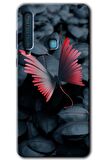 Galaxy A9 2018 Kılıf HD Desen Baskılı Arka Kapak - Dark Butterfly 