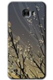 Galaxy C7 Kılıf HD Desen Baskılı Arka Kapak - Branches Flowers 