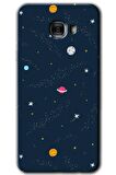 Galaxy C7 Kılıf HD Desen Baskılı Arka Kapak - Çizim Gezegen 