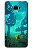 Galaxy C7 Kılıf HD Desen Baskılı Arka Kapak - Silhoutte Dropss 