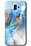 Galaxy J8 Kılıf HD Desen Baskılı Arka Kapak - Mavi Buzul 