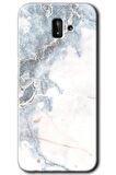 Galaxy J8 Kılıf HD Desen Baskılı Arka Kapak - White Marble 