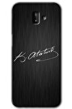 Galaxy J8 Kılıf HD Desen Baskılı Arka Kapak - İmza Atatürk 