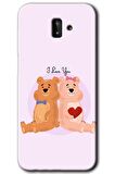 Galaxy J8 Kılıf HD Desen Baskılı Arka Kapak - Sevgili Ayıcık 