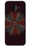 Galaxy J8 Kılıf HD Desen Baskılı Arka Kapak - Mandala Flower Wal 
