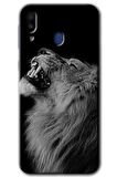 Galaxy M10 Kılıf HD Desen Baskılı Arka Kapak - Lion 
