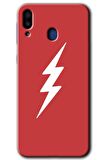 Galaxy M10 Kılıf HD Desen Baskılı Arka Kapak - Flash Logo 