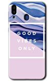 Galaxy M10 Kılıf HD Desen Baskılı Arka Kapak - Good Vibes 
