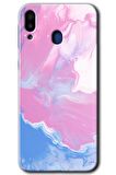 Galaxy M10 Kılıf HD Desen Baskılı Arka Kapak - Liquid Lekeler Art 
