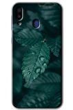 Galaxy M10s Kılıf HD Desen Baskılı Arka Kapak - Yağmurlu Yaprak 