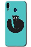 Galaxy M10s Kılıf HD Desen Baskılı Arka Kapak - Cat Vector 
