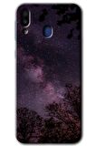 Galaxy M20 Kılıf HD Desen Baskılı Arka Kapak - Gece Galaksi 