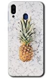 Galaxy M20 Kılıf HD Desen Baskılı Arka Kapak - Ananas 