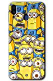 Galaxy M20 Kılıf HD Desen Baskılı Arka Kapak - Minion Ordusu 